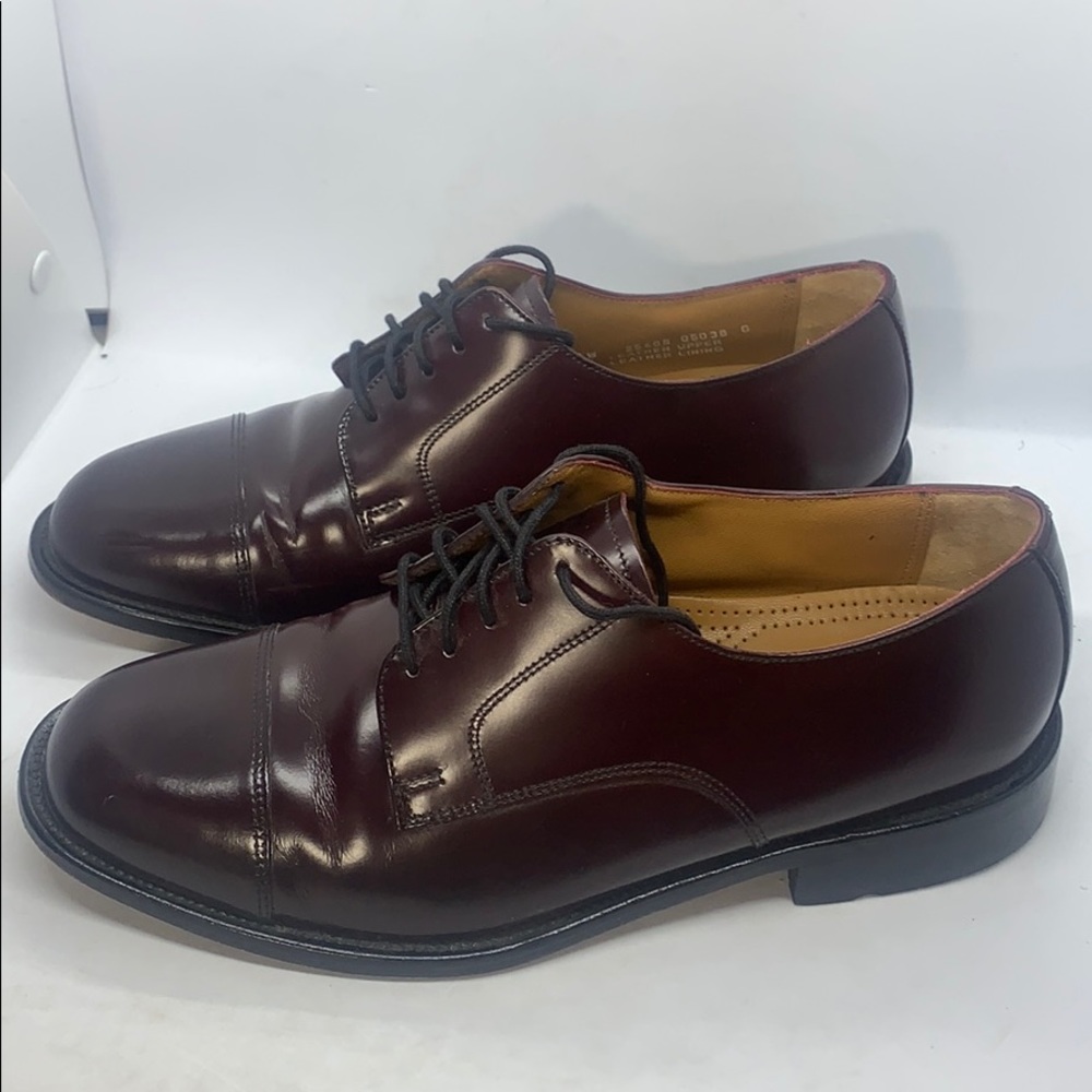 Bostonian Maroon Leather Dress Shoes Mens Size 8.5